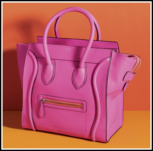 Cline Luggage Tote in Hot Pink