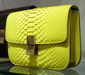 celine luggage handbag in python  