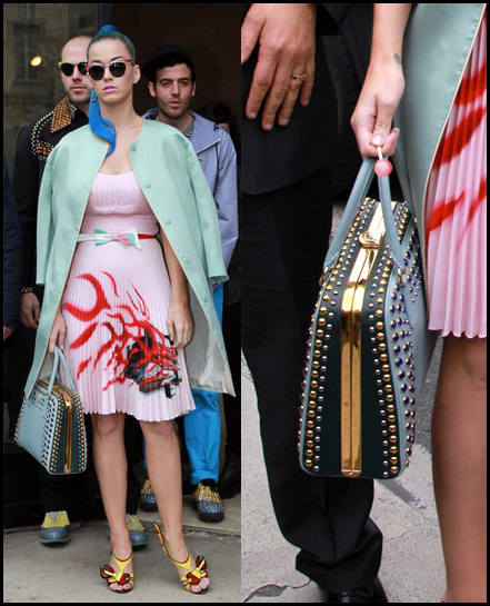 Katy Perry in Miu Miu and Prada