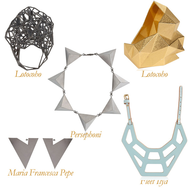 Lotocoho Ring and Bracelet, Persephoni Necklace, Fleet Ilya Necklace, Maria Francesca Pepe Earrings