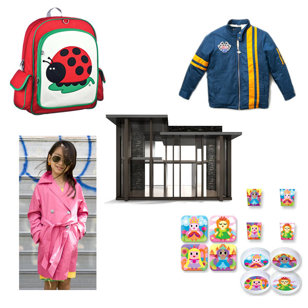 Arte Bebe Backpack, Trench Coat, Dollhouse, Jacket, Princess Plates, Bowls, and Cups