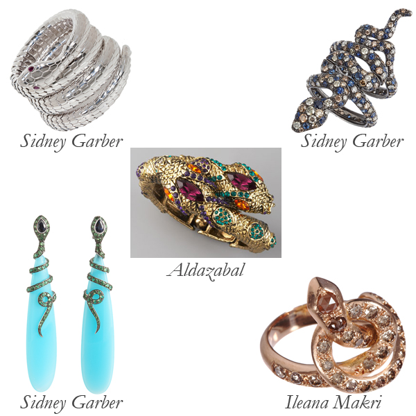 Sidney Garber, Ileana Makri, Aldazabal Snake Jewelry