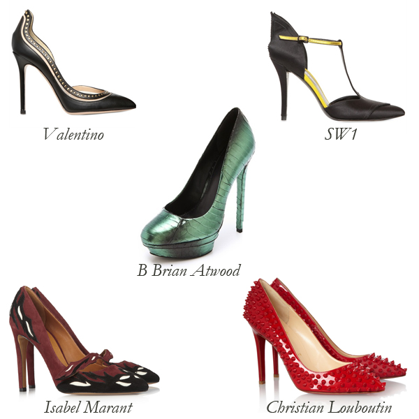 Valentino, SW1, Isabel Marant, Christian Louboutin, B Brian Atwood Embellished Pumps