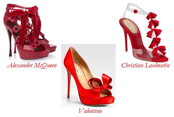 Alexander McQueen, Christian Louboutin, Valentino Ribbon Shoes