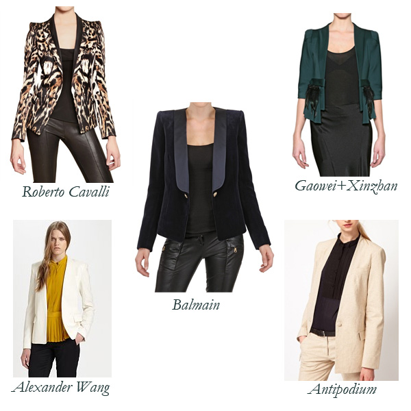 Alexander Wang, Balmain, Roberto Cavalli, Antipodium, Gaowei + Xinzhan Smoking Jackets