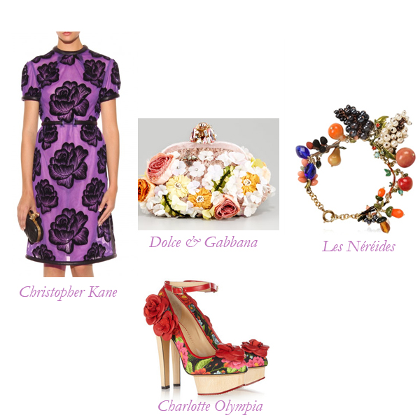 Dolce & Gabbana Bag, Christopher Kane Dress, Charlotte Olympia Shoes, Les Néreidés Bracelet
