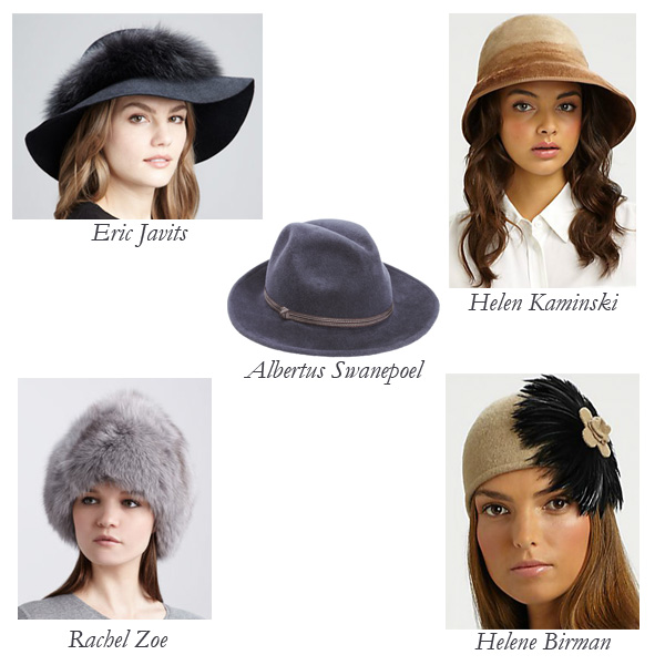 Eric Javits, Rachel Zoe, Helene Birman, Albertus Swanepoel, Helen Kaminski Hats