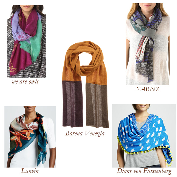 we are owls, YARNZ, Lanvin, Barena Venezia, Diane von Furstenberg Scarves