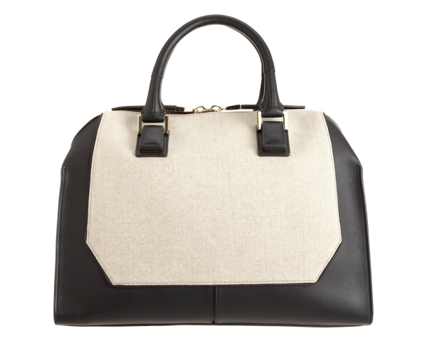 Narciso Rodriguez Mixed Materials Bowler Bag