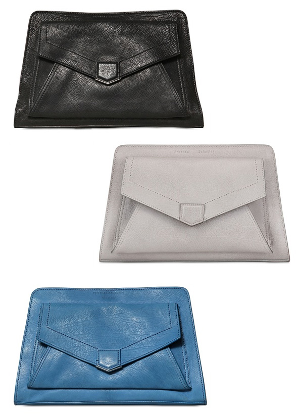 Proenza Schouler PS13 Brushed Leather Clutch