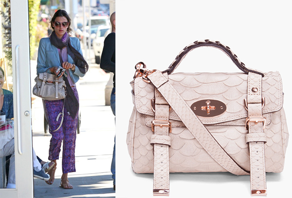 Elendighed paraply mynte Alessandra Ambrosio and Mulberry in Santa Monica