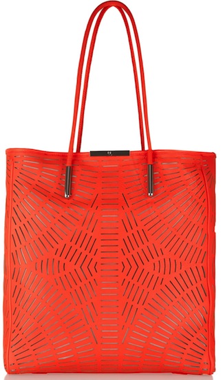 McQ Alexander McQueen Shopper Cutout Leather Tote