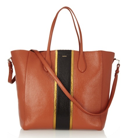 Rochas Textured-Leather Tote
