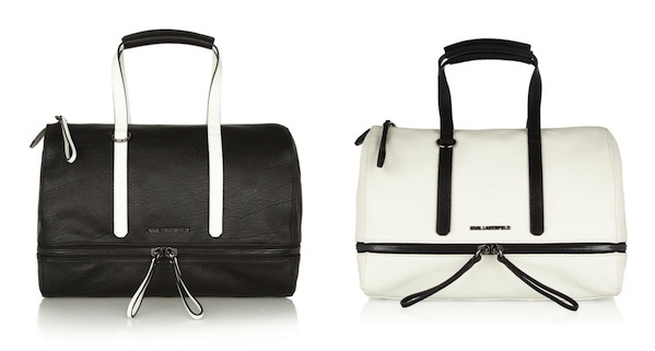 Karl Lagerfeld Bowletto Expandable Leather Tote