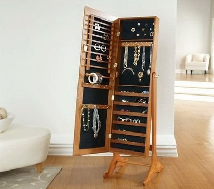 Lori Greiner Mirrored Jewelry Cabinet
