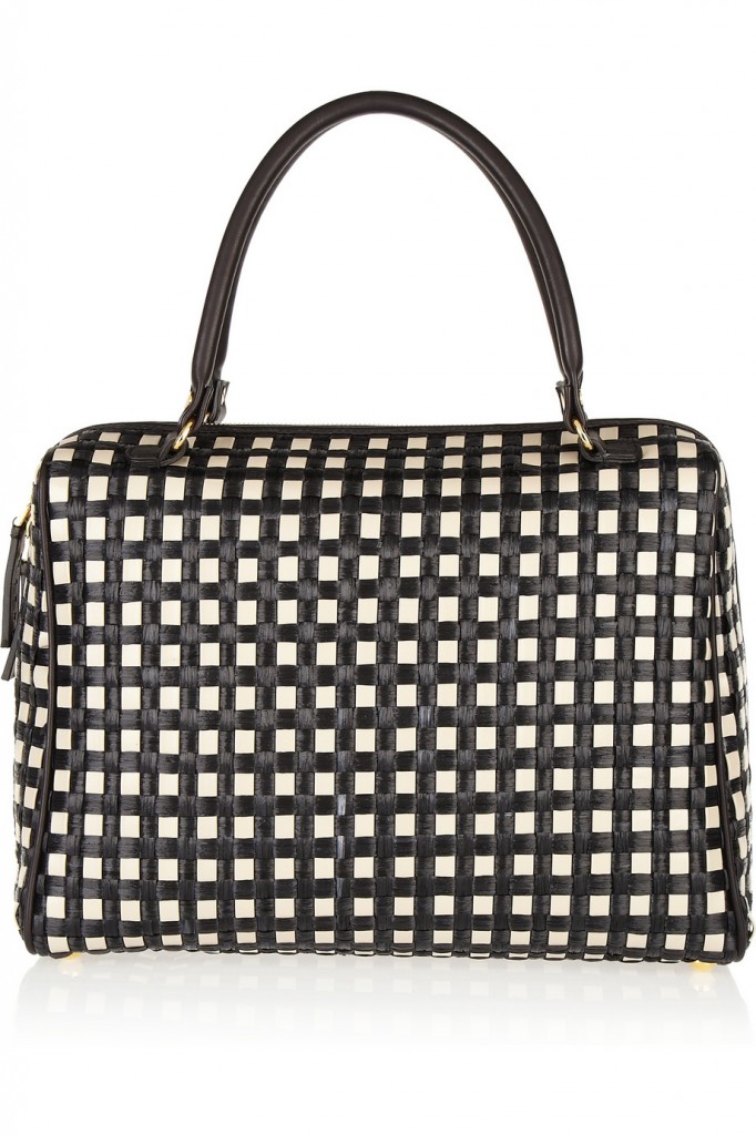 Calfskin Check Cube Bowling Bag – Loom & Magpie Boutique