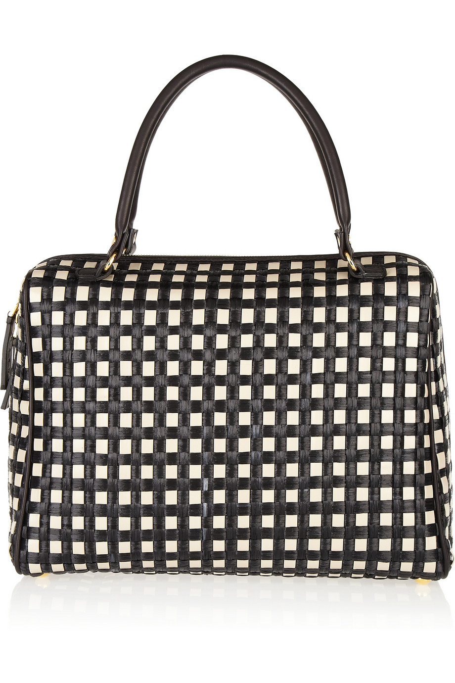 Marni Woven Leather and Raffia Bowling Bag: The Whimsical Weave