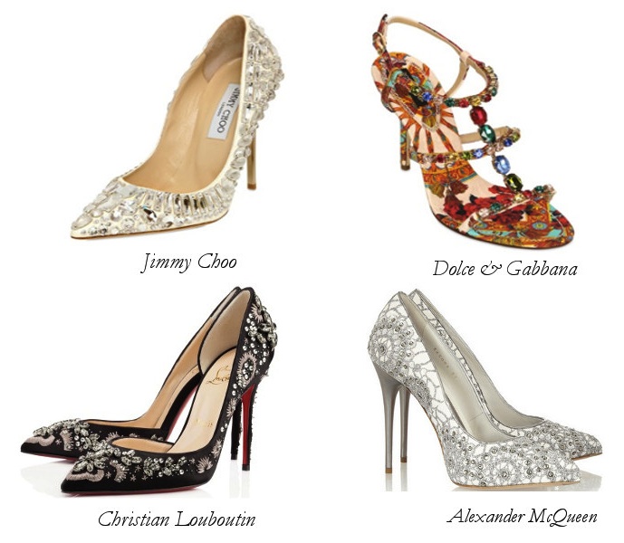 Crystal Heft: Boldly Embellished Shoes 