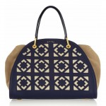 Maiyet Peyton Laser-Cut Leather and Suede Tote