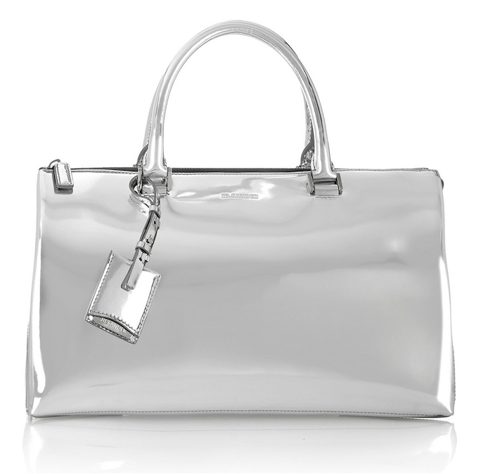 Jil Sander Mirrored-Leather Tote