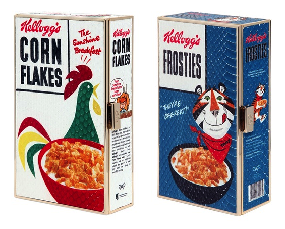 Anya Hindmarch Corn Flakes and Frosties Clutches and Tote