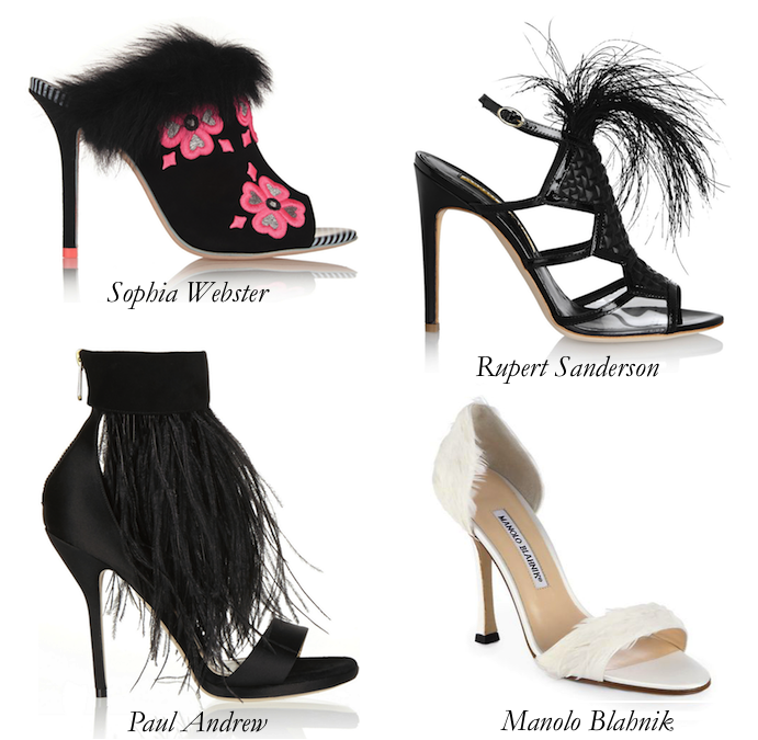 Feather Shoes: Tickled by Feathers 
