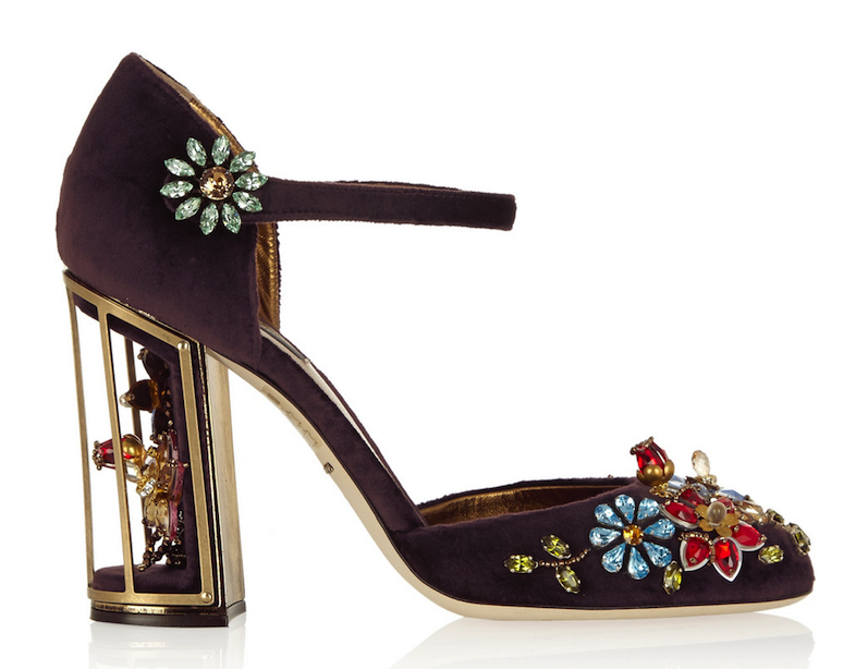 Openlijk Imitatie Bijproduct Dolce & Gabbana Crystal-Embellished Velvet Pumps
