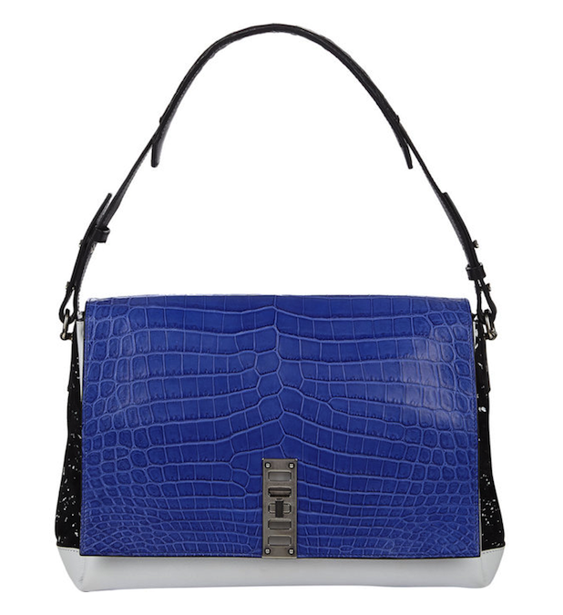 Proenza Schouler Crocodile PS Elliot Shoulder Bag