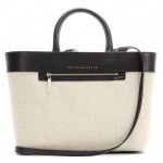 Victoria Beckham Quincy Inside Out Canvas and Leather Tote