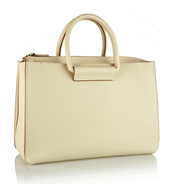 The Row Satchel 12 Textured-Leather Tote