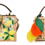 Dolce & Gabbana Lemon-Embroidered & Jewel-Embellished Lunch Box and Miss Dolce Raffia Box Shoulder Bag