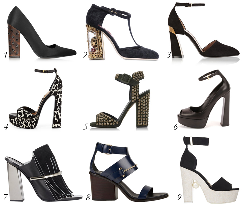 Top Chunky Heels: A Weighty Issue - Snob Essentials