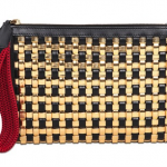 Marni Woven Faux Leather & Leather Clutch