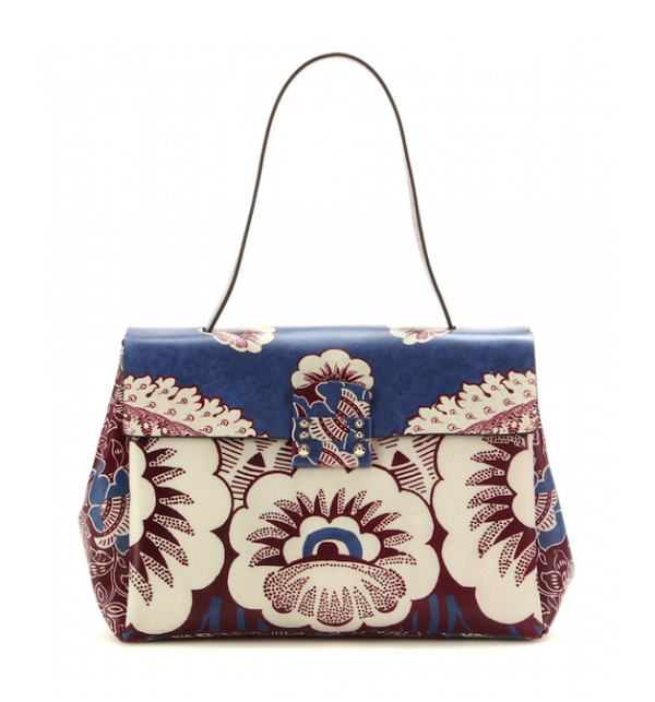 Valentino Covered Small Printed Leather Tote