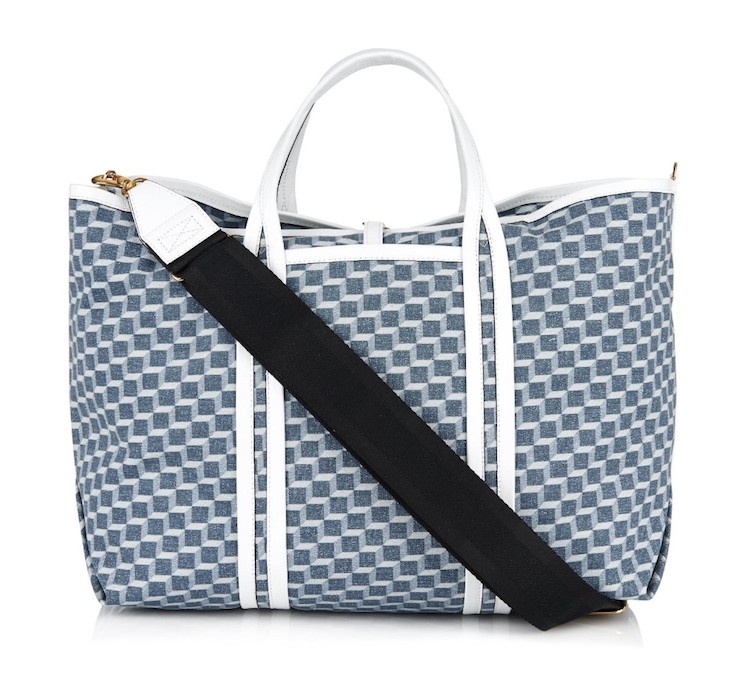 Pierre Hardy Cube-Print Denim Tote