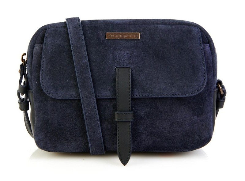 Tomas Maier Bicolor Suede Shoulder Bag