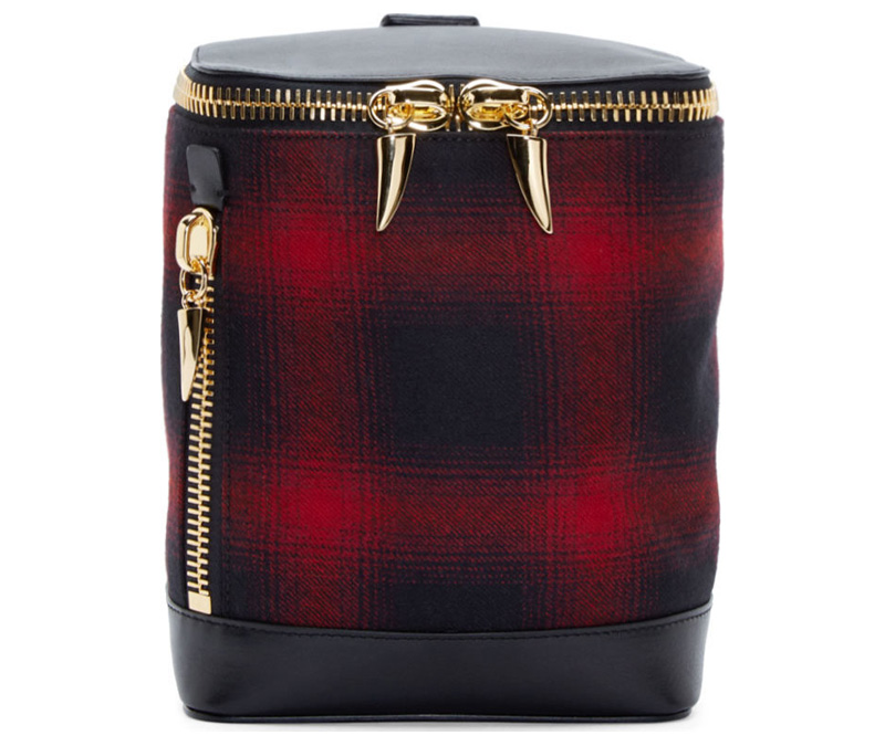 GiuseppeZanotti_Plaid_Bag_Backpack