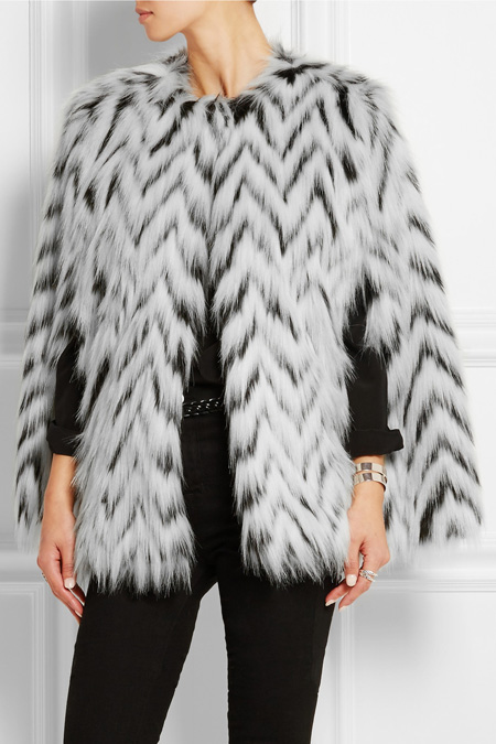 Michael kors store fur poncho