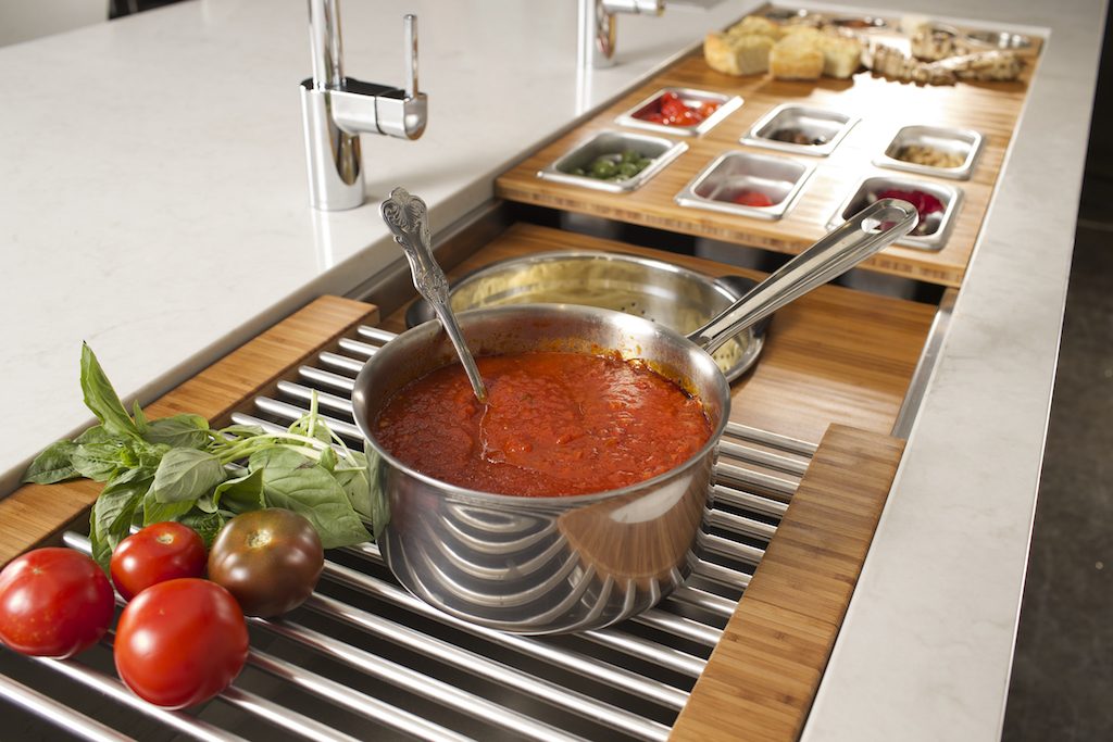 9/25/14 6:24:24 PM -- Kitchen interiors of The Galley sink at Metro Appliance for Kitchen Ideas/The Galley Photo by Shane Bevel