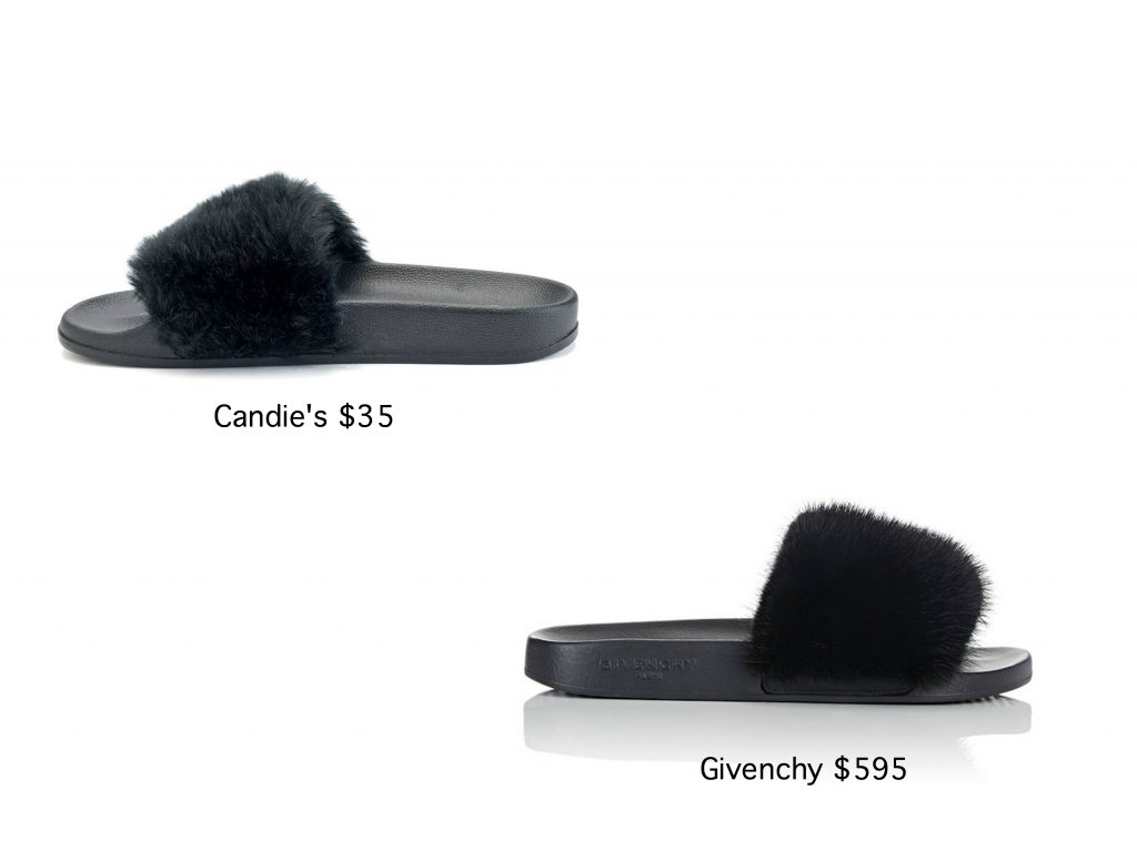 givenchy fur sandals