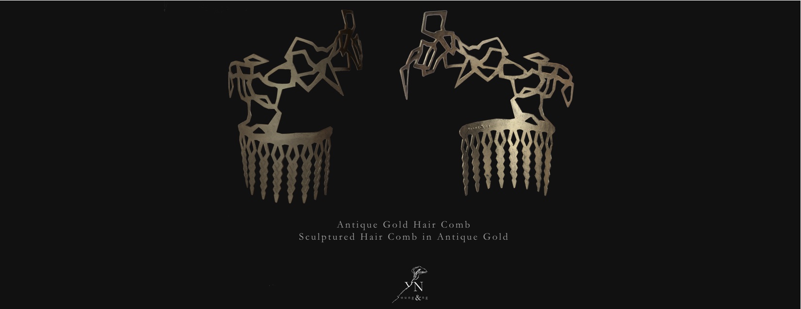 Young&ng - Antique Gold Hair Comb.jpg