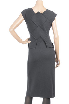 Bottega Veneta Geometric Wool Jersey Dress - Snob Essentials