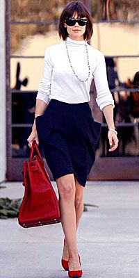 Katie Holmes with Hermes Bag