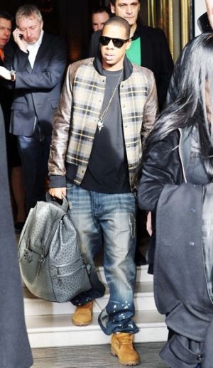 Jay-Z in Louis Vuitton Ostrich Skin Backpack - Snob Essentials