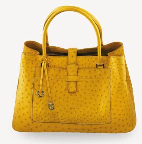 Loro Piana - Authenticated Handbag - Ostrich Yellow for Women, Good Condition