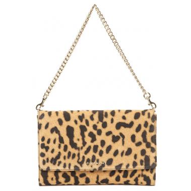 Givenchy Leopard Chain Shoulder Bag / Clutch - Snob Essentials