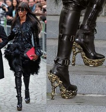 Daphne Guinness at the funeral of Alexander McQueen