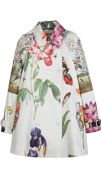 Stella McCartney Coat With Floral Illustration - Snob Essentials